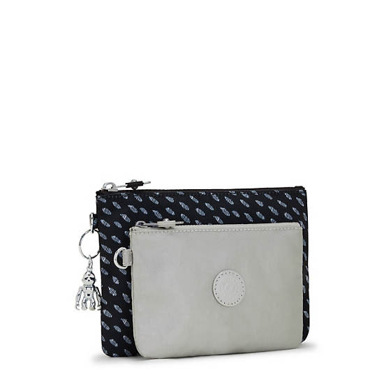 Kipling Duo Pouch Printed 2-in-One Pouches Bags Ultimate Dots | CA 2119AH